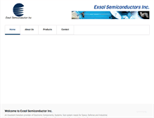 Tablet Screenshot of exsolsemi.com